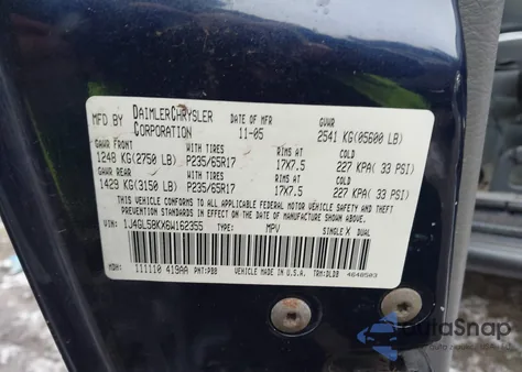 2006 Jeep Liberty Limited Edition from USA, damaged, VIN 1J4GL58KX6W162355